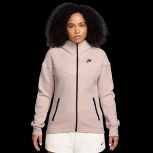 Nike Tech Fleece WR Full Zip Hoodie Pink Black Women’s